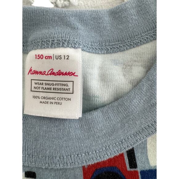 Hanna Andersson Pj Tops Only Set of 2 US Size 12 Vehicles - Picture 3 of 4